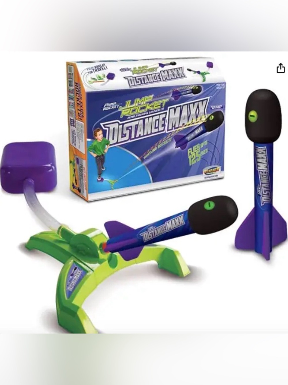 Pump Rocket Launcher Toy- Jump, Thump, & Launch it! Distance Max